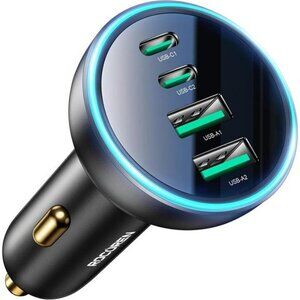 70W USB C Car Charger Rocoren 4-Port PD Super Fast Charging Type C Car Charger